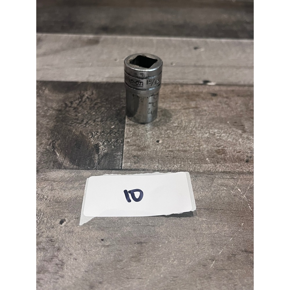 Snap-on SW-191 19/32" 12-Point Shallow Socket 3/8" Drive USA Made Chrome